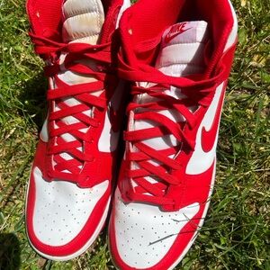 New Nike Dunk High Championship White Red Size 11/5 (DD1399-106)